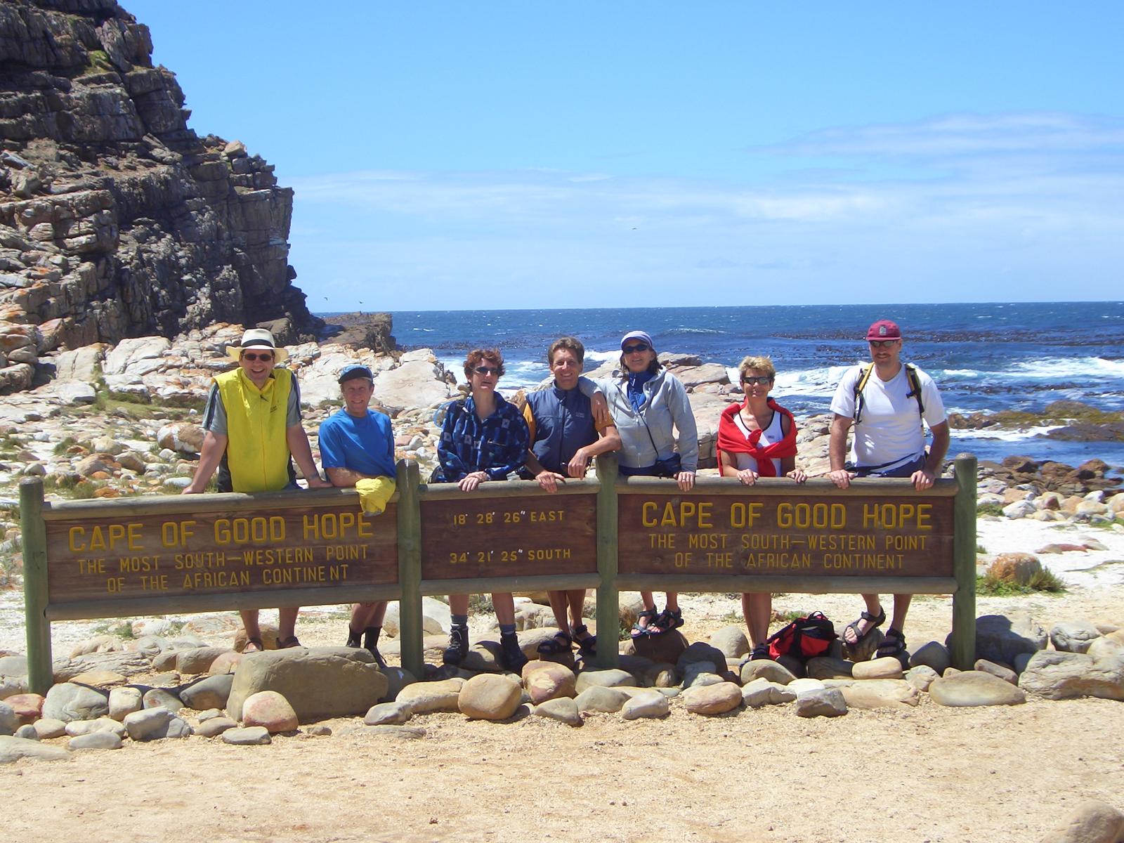 Reisegruppe am Kap der guten Hoffnung - Lupe Reisen
