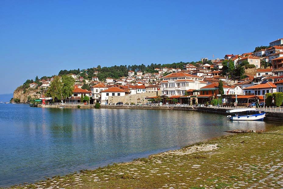 Foto: Blick auf Ohrid am Ohridsee in Nordmazedonien - Lupe Reisen