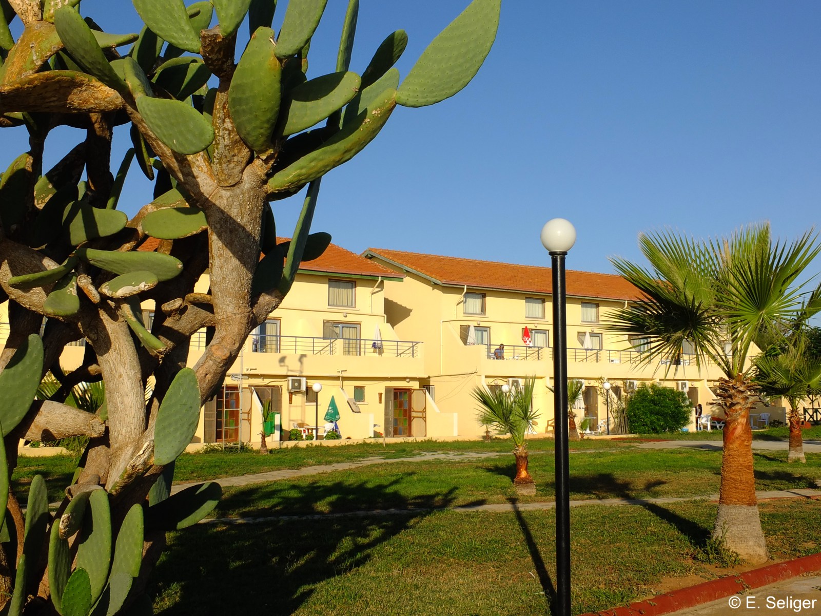 Unterkunftsgebude und Gartenanlage der Kocareis Bungalows - Nordzypern - Lupe Reisen