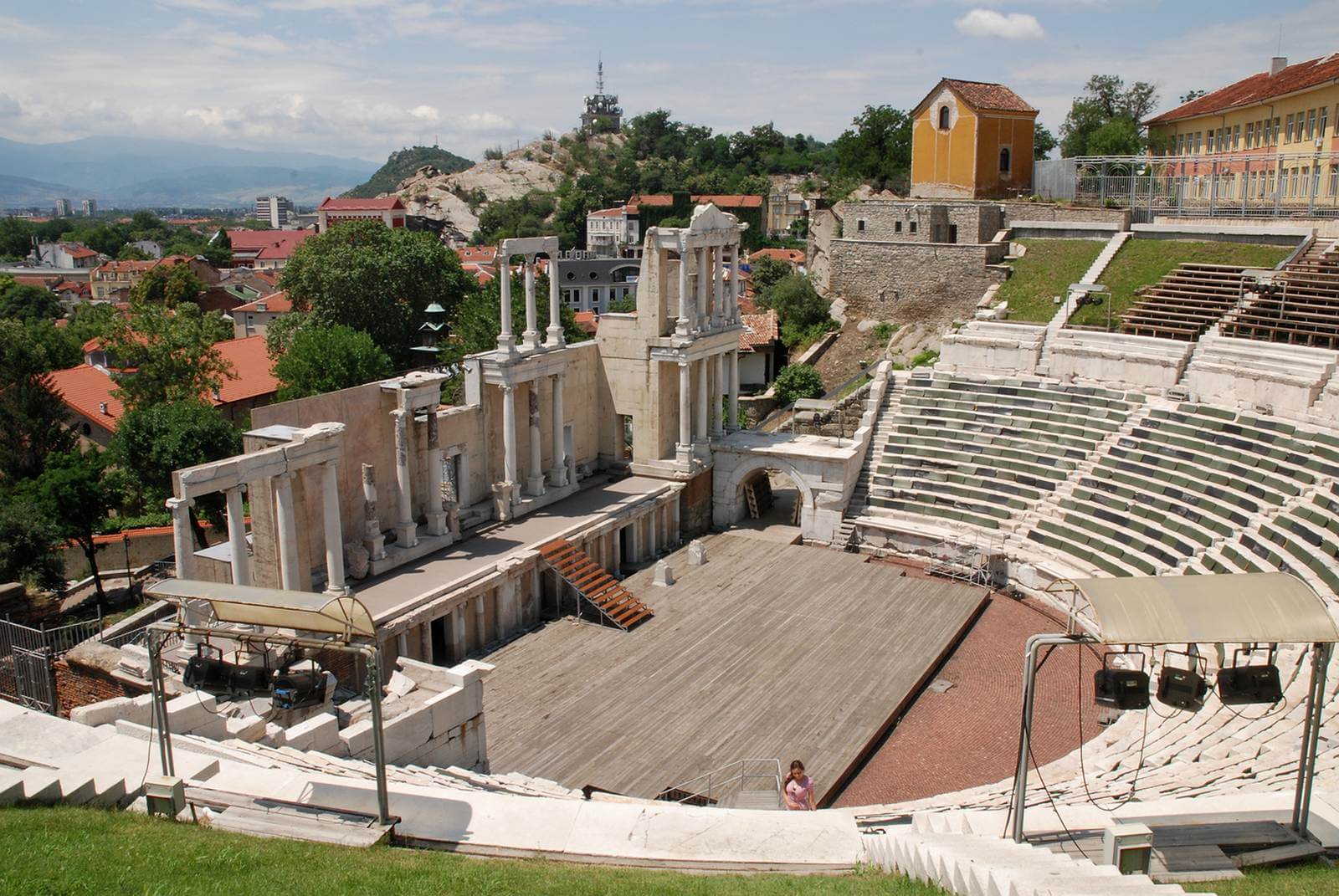Foto: Blick vom rmischen Theater ber Plovdiv - Bildrechte Matthias Ptzold - Lupe Reisen