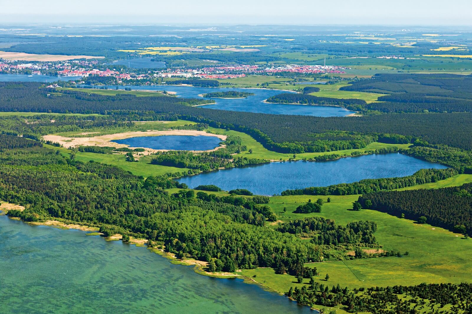 Luftfoto Mecklenburgische Seenplatte - Lupe Reisen