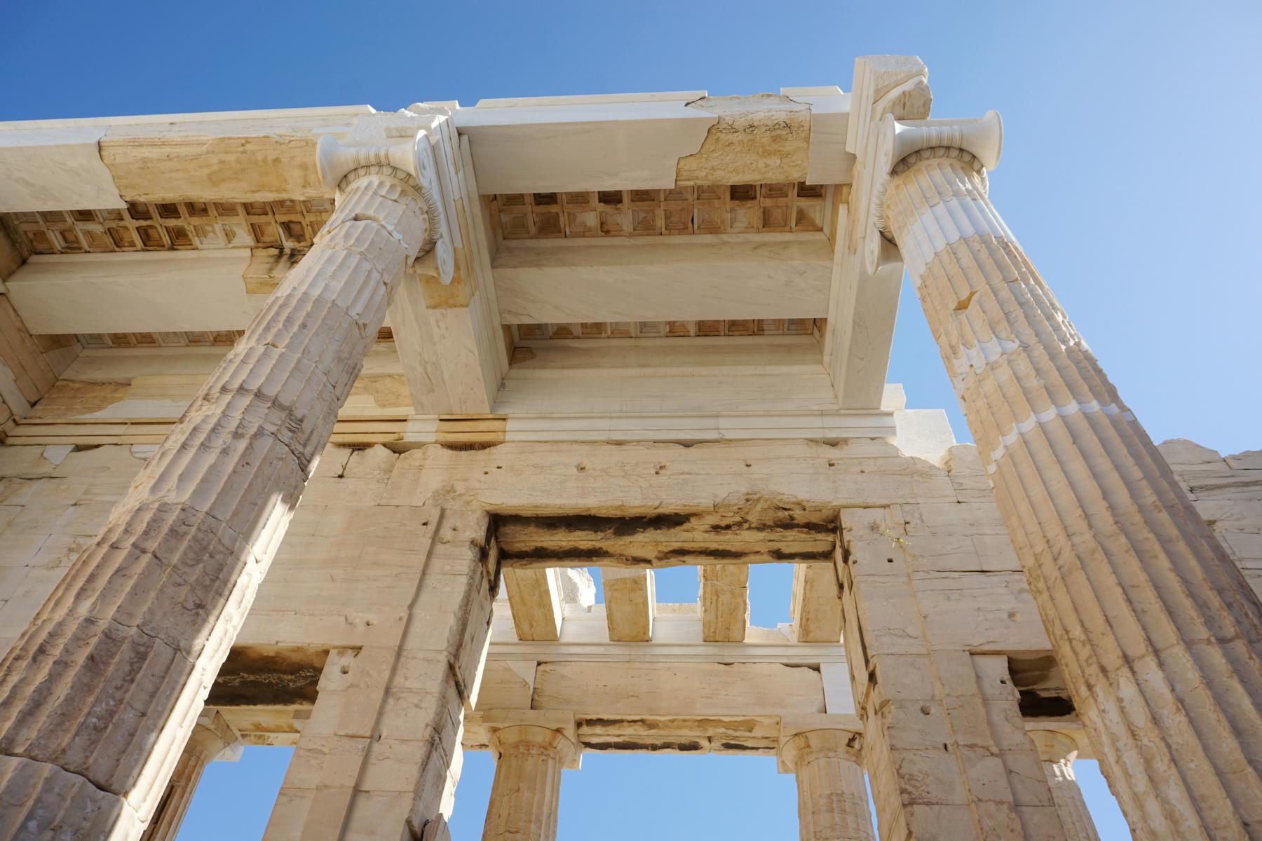 Beeindruckende berreste einst mchtiger Tempel in der Akropolis - Lupe Reisen
