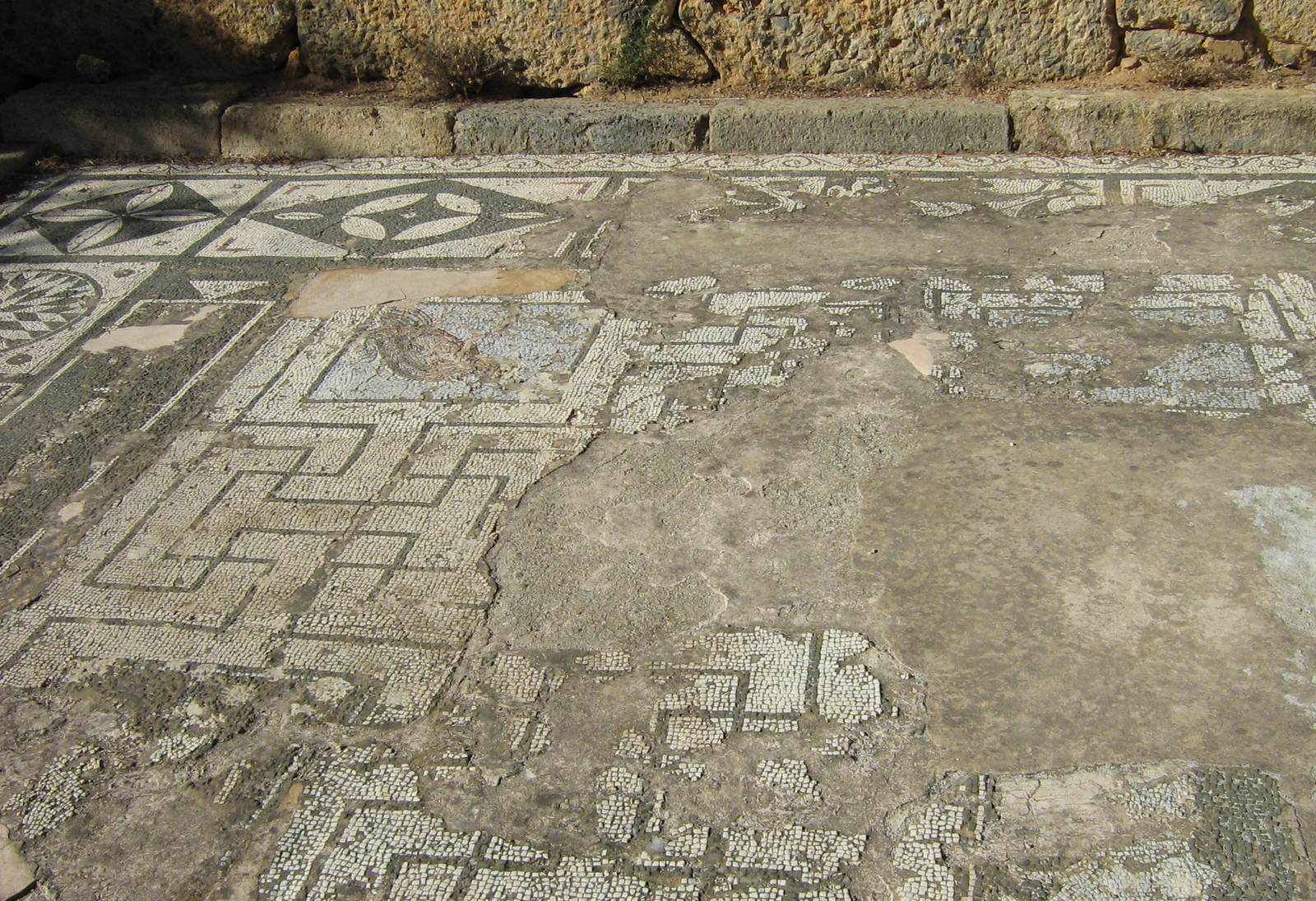 Foto: Mosaiken im Asklepion-Tempel von Lissos - Lupe Reisen