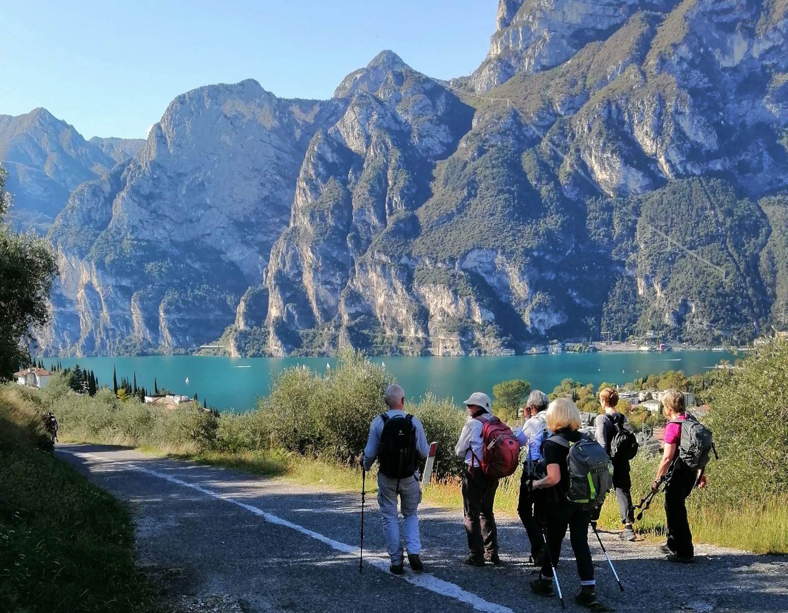 Wandergruppe am Gardasee - Lupe Reisen