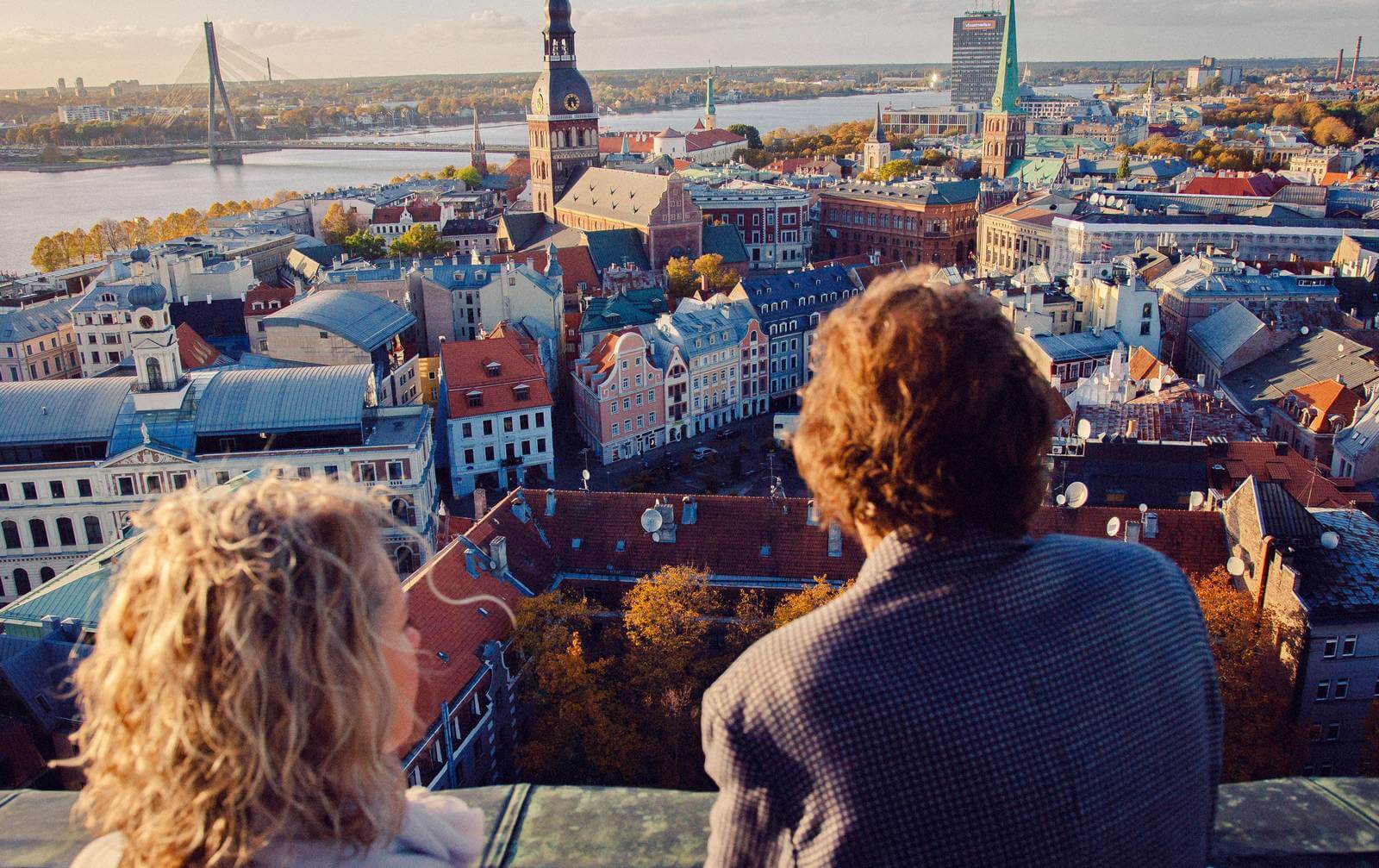 Foto: Aussichtsplattform St. Petri-Kirche in Riga - Bildrechte latvia.travel - Lupe Reisen