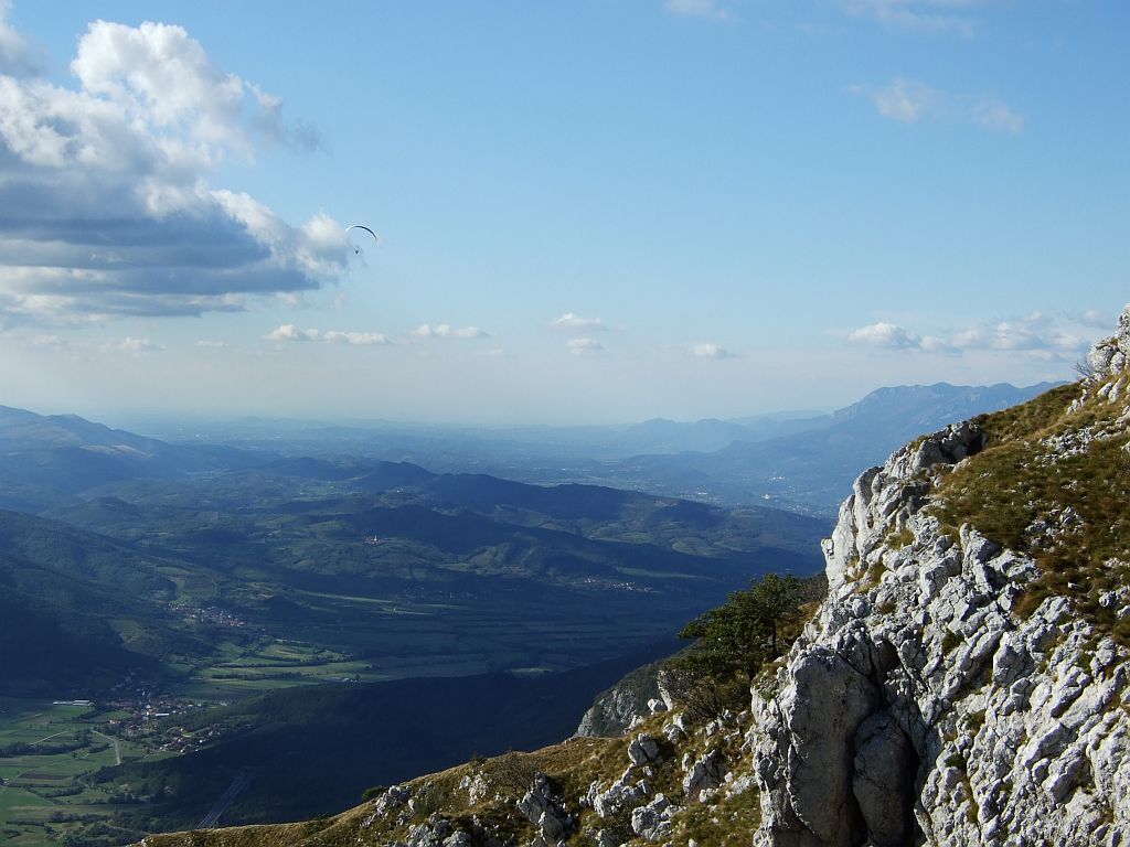 Ausblick vom Nanos auf die Julischen Alpen - Lupe Reisen